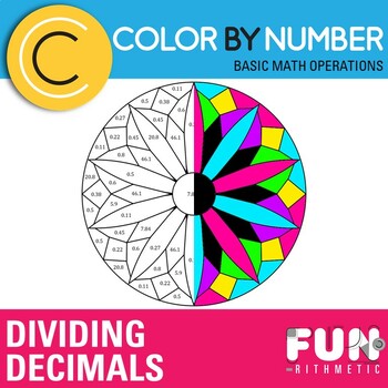 Preview of Dividing Decimals Color by Number