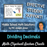 Dividing Decimals: DIY Math Anchor Chart CLIPCHART