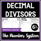 Dividing Decimals: Decimal Divisors. 6th Grade Division Le