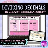 Dividing Decimals Digital Activity for use with Google Sli