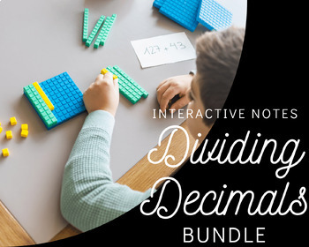 Preview of Dividing Decimals Notes BUNDLE