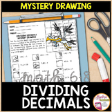 Dividing Decimals Math Mystery Picture Drawing