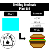 Dividing Decimals Pixel Art