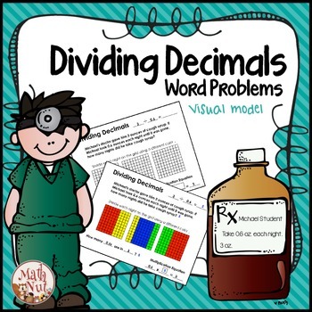 Preview of Dividing Decimals Word Problems