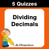 Dividing Decimals Quiz - Test - Assessment - Worksheets