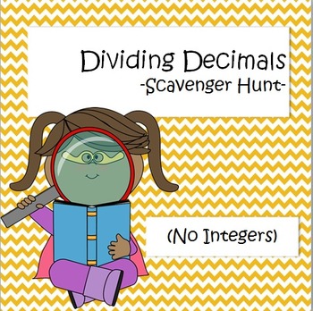 Preview of Dividing Decimals - Scavenger Hunt
