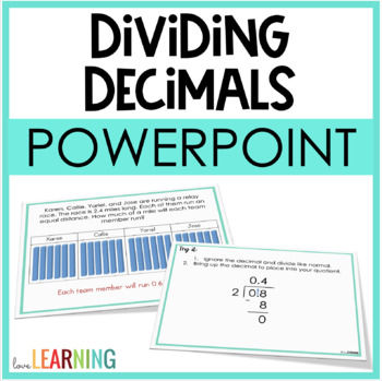 Preview of Dividing Decimals Slides Lesson - 5th Grade Math
