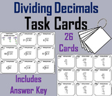 Dividing Decimals Task Cards Activity