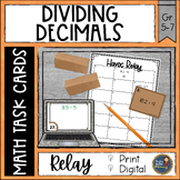 Dividing Decimals Task Cards Havoc Math Relay