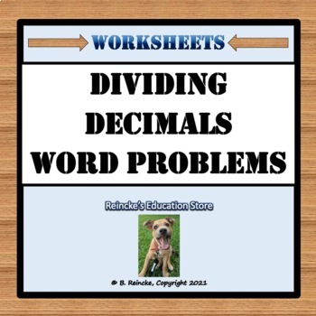 dividing decimals word problems 5 nbt 7 3 worksheets tpt