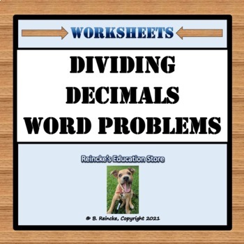 Preview of Dividing Decimals Word Problems 5.NBT.7 (3 worksheets)