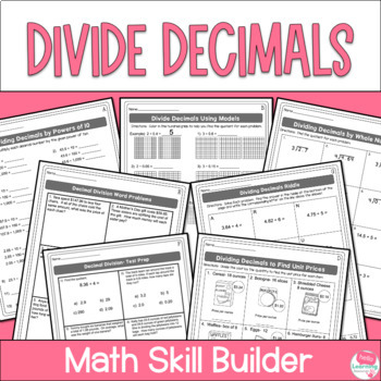 Dividing Decimals Worksheets by Hello Learning | TpT