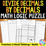 Dividing Decimals by Decimals Activity with Long Division 