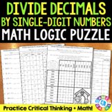 Dividing Decimals by Whole Numbers Activity with Long Divi