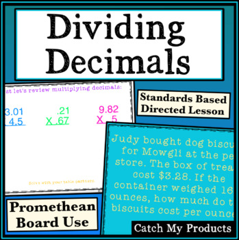 Preview of Dividing Decimals for PROMETHEAN Board