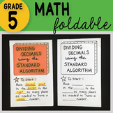 Math Doodle - Dividing Decimals using the Standard Algorit