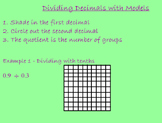 Dividing Decimals with Hundreds Grids