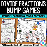Dividing Fractions & Dividing Mixed Numbers Bump Games {5.NF.7, 6.NS.1}