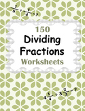 Dividing Fractions Worksheets - Proper, Improper & Mixed F