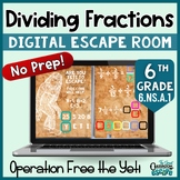 Dividing Fractions Activity 6th Grade Math Digital Escape 
