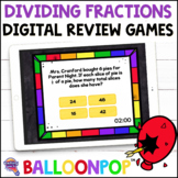 5th Grade Dividing Fractions Digital Math Review Games Bal