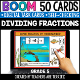 Dividing Fractions Boom Cards Grade 5 - Digital