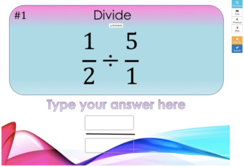Dividing Fractions Boom Cards Works With GOOGLE CLASSROOM TPT