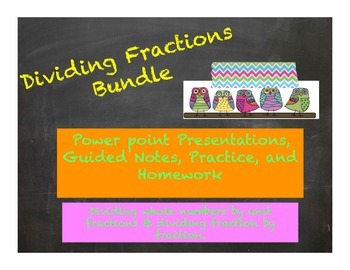 Preview of Dividing Fractions Bundle