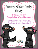 Dividing Fractions Computation, & Word Problems - Ninja Relay 