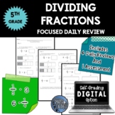 Dividing Fractions - Focused Daily Review - Common Core - 