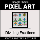 Dividing Fractions - Google Sheets Pixel Art - Robots