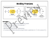 Dividing Fractions Guide and Tip Sheet