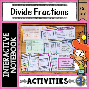 Preview of Dividing Fractions Interactive Notebook