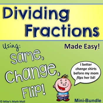 Preview of Dividing Fractions Made Easy - Mini Bundle