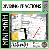 Dividing Fractions Math Activities Puzzles and Riddle - Pr