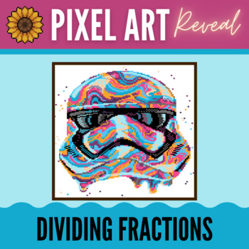 Preview of Dividing Fractions - May the 4th EXCEL/SHEETS - Painted Trooper Pixel Art