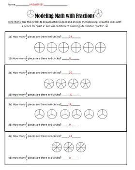 Preview of 6.NS.A.1 Dividing Fractions Modeling with Pictures Practice