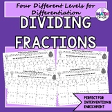 Dividing Fractions Mystery Punchline Four Levels of Fun TEKS 6.3E