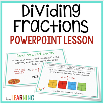Preview of Dividing Unit Fractions Slides Lesson - Math for 5th Grade