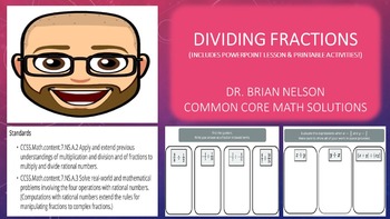 Preview of Dividing Fractions (PowerPoint Lesson with Printables!)