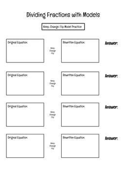 Preview of Dividing Fractions Practice