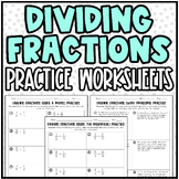 Dividing Fractions Practice - Reciprocal, Model, Word Prob