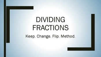 Preview of Dividing Fractions Presentation and Interactive Math Journal