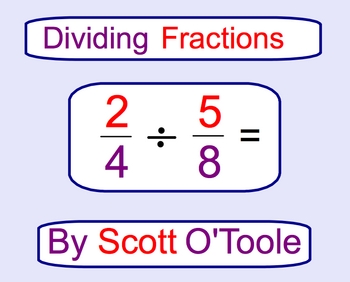 Preview of Dividing Fractions Smartboard Math Lesson