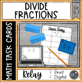 Dividing Fractions Task Cards Havoc Math Relay