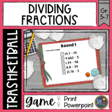 Dividing Fractions Trashketball Math Game
