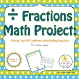 Dividing Fractions Word Problems Math Project