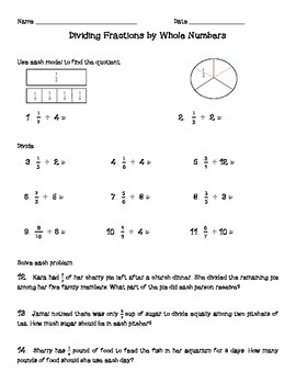 dividing fractions worksheets by always love learning tpt