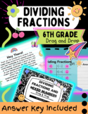 Dividing Fractions and Mixed Numbers Drag and Drop