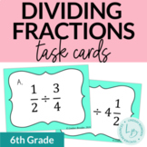 Dividing Fractions by Fractions Task Cards